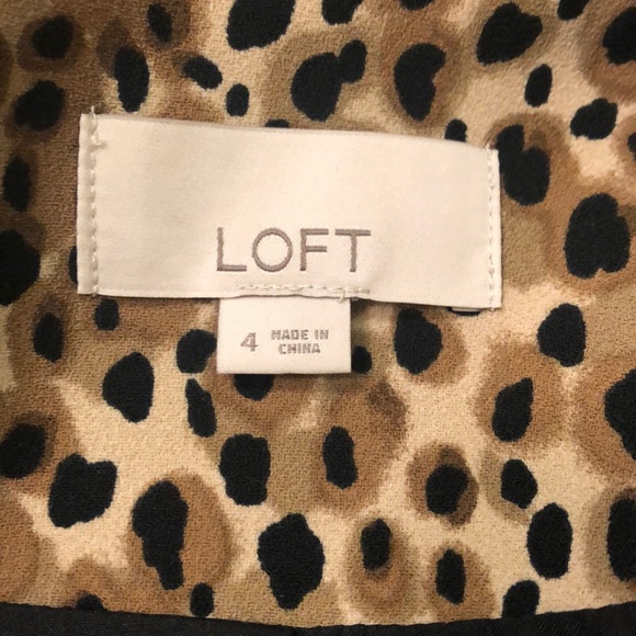 🎉moving sale🎉 LOFT animal print open front boyfriend blazer 4 - Picture 6 of 7